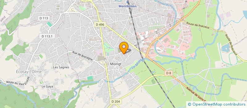 localisation de l'entreprise ACM PLOMBERIE à MONTBRISON