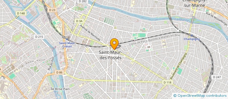 localisation de l'entreprise ACM PROJET à SAINT-MAUR-DES-FOSSES