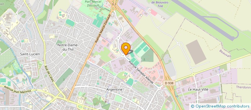 localisation de l'entreprise ACM PROM  BEAUVAIS