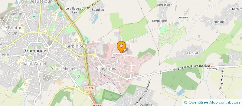 localisation de l'entreprise ACM RASTEL YANNICK à GUERANDE