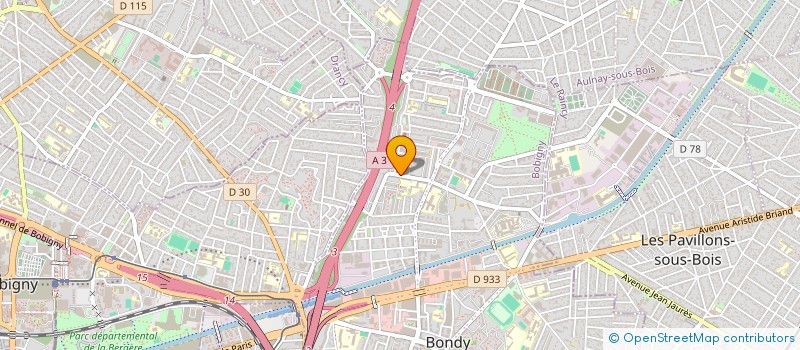 localisation de l'entreprise ACM SERVICES à BONDY