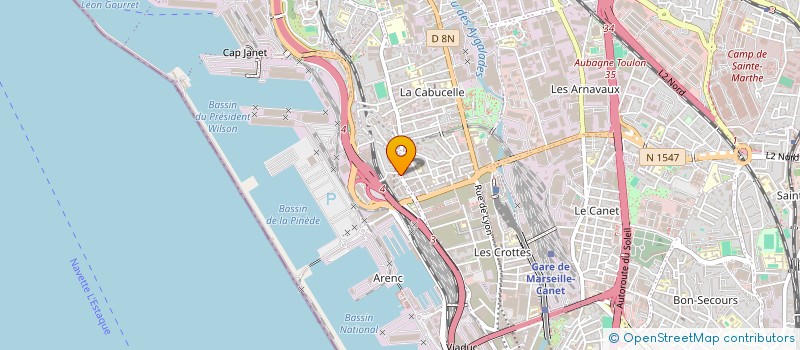localisation de l'entreprise ACM SOLAR à MARSEILLE
