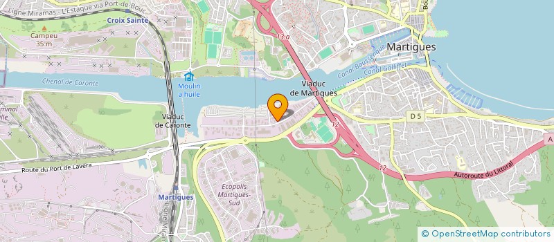 localisation de l'entreprise ACM SOUS TRAITANCE SERVICES INDUSTRIELS à MARTIGUES