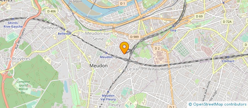 localisation de l'entreprise ACM VIDEO SERVICES à MEUDON
