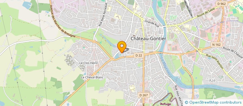 localisation de l'entreprise ACMA à CHATEAU-GONTIER-SUR-MAYENNE