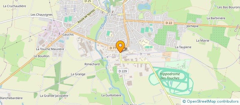 localisation de l'entreprise ACMAR à CRAON