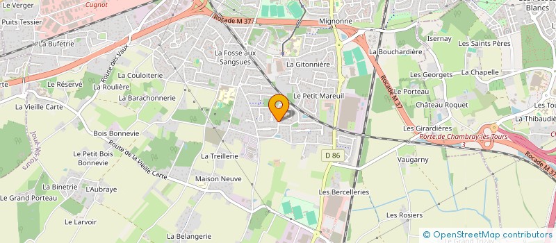 localisation de l'entreprise ACMC HOLDING  JOUE-LES-TOURS