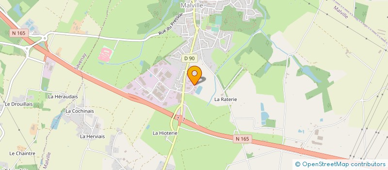 localisation de l'entreprise ACME à MALVILLE