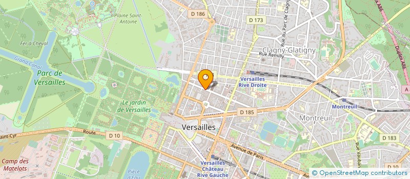 localisation de l'entreprise ACME  VERSAILLES
