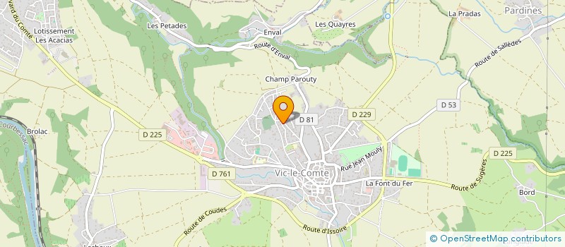 localisation de l'entreprise ACME COMBUSTION  ISSOIRE