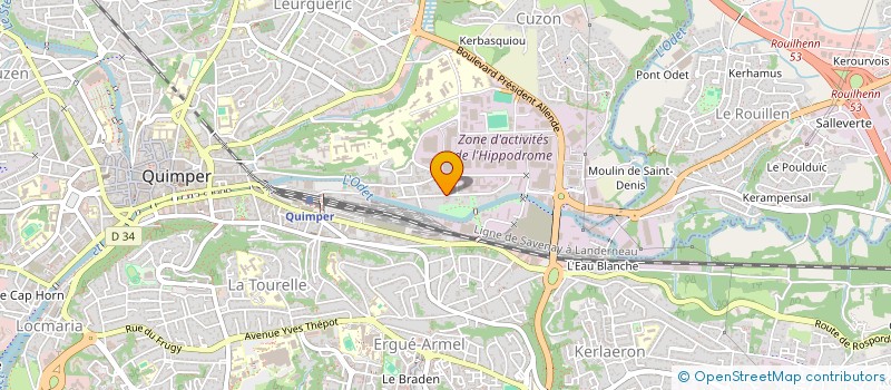 localisation de l'entreprise ACME-RIC  QUIMPER