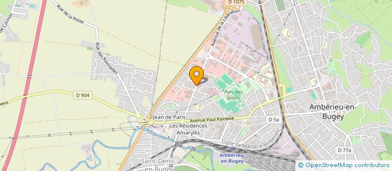 localisation de l'entreprise ACMET à AMBERIEU-EN-BUGEY