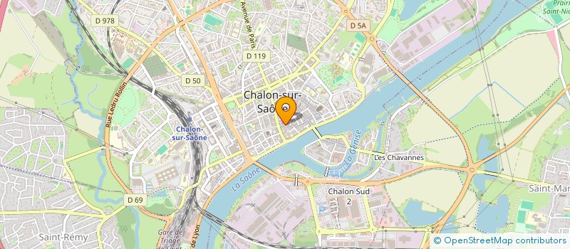 localisation de l'entreprise ACMG à CHALON-SUR-SAONE