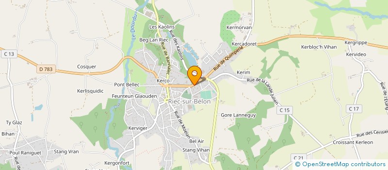 localisation de l'entreprise ACMG GOALABRE à RIEC-SUR-BELON