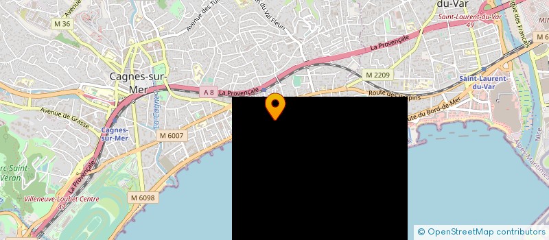 localisation de l'entreprise ACMGP à CAGNES-SUR-MER