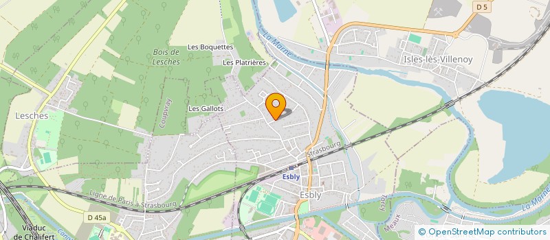 localisation de l'entreprise ACMH  ESBLY