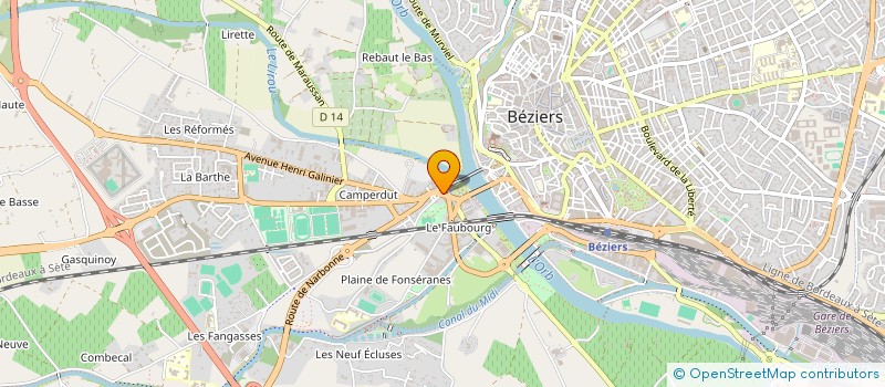 localisation de l'entreprise ACMI CONSTRUCTION REALISATION à BEZIERS