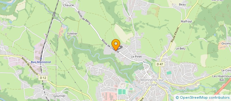localisation de l'entreprise ACML 43 à MONISTROL-SUR-LOIRE