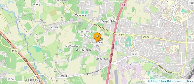 localisation de l'entreprise ACMNJ à CHARNAY-LES-MACON