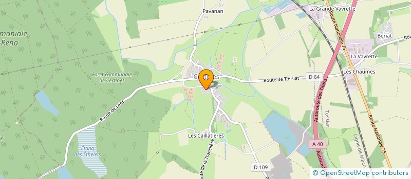 localisation de l'entreprise ACMP FLUVIAL à CERTINES