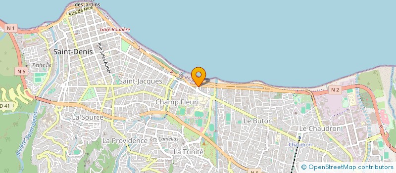 localisation de l'entreprise ACMP OUTREMER SAS à SAINT-DENIS
