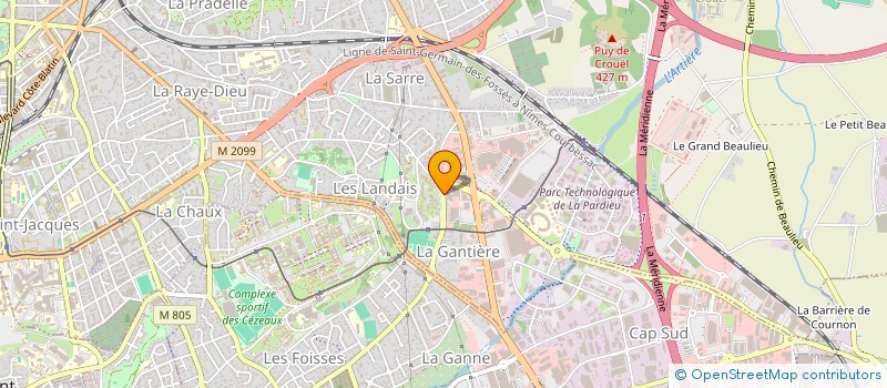 localisation de l'entreprise ACMT  CLERMONT-FERRAND