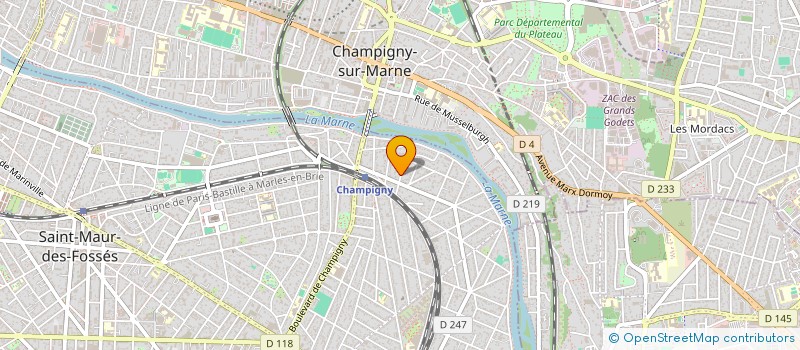 localisation de l'entreprise ACMV IMMO à SAINT-MAUR-DES-FOSSES