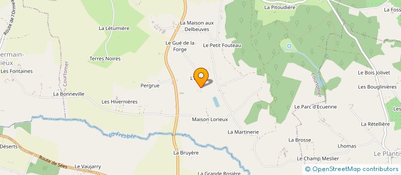 localisation de l'entreprise ACN à COURTOMER