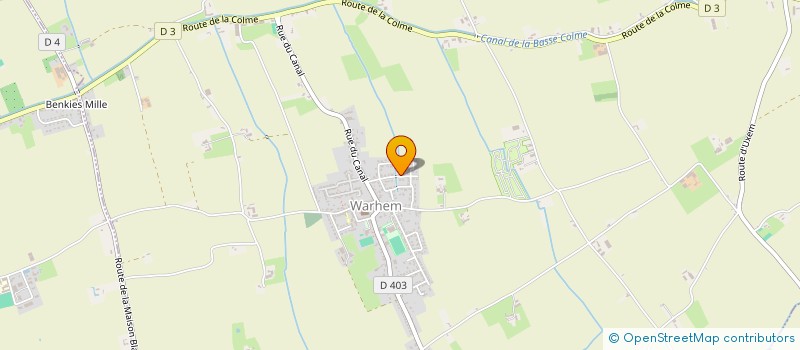 localisation de l'entreprise ACN  WARHEM