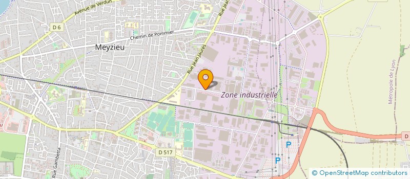 localisation de l'entreprise ACN SERVICE  MEYZIEU