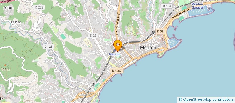 localisation de l'entreprise ACNG à MENTON