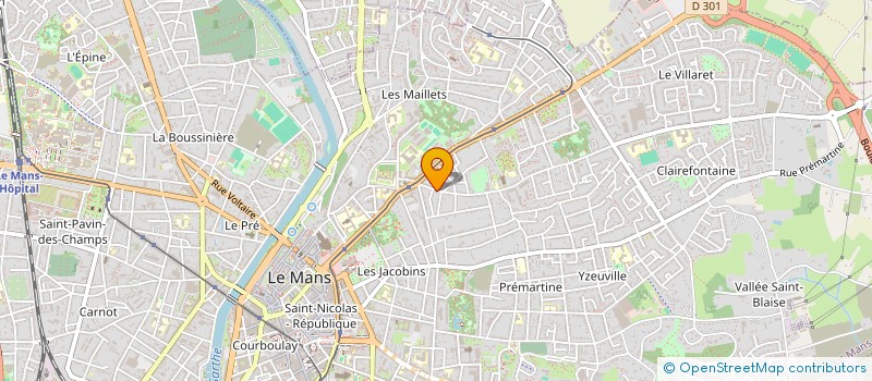 localisation de l'entreprise ACNM  LE MANS