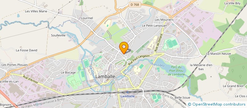 localisation de l'entreprise ACNOT  LAMBALLE-ARMOR