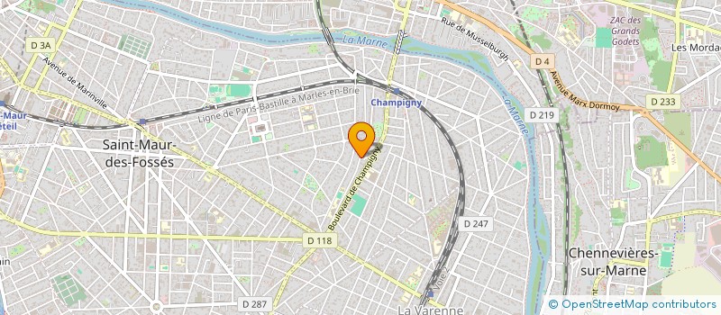 localisation de l'entreprise ACNP VINCENNES SCI à SAINT-MAUR-DES-FOSSES