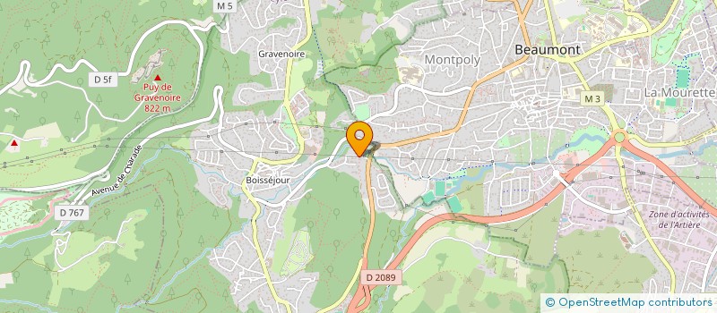 localisation de l'entreprise ACO 2  CEYRAT