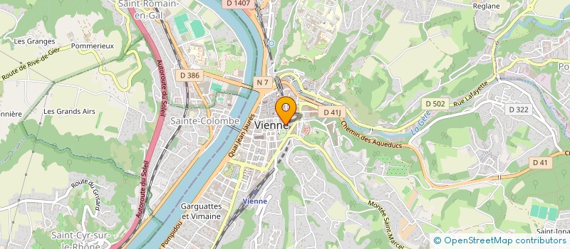 localisation de l'entreprise ACO COIFFURE  VIENNE