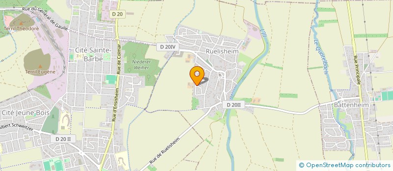 localisation de l'entreprise ACO-EST  RUELISHEIM