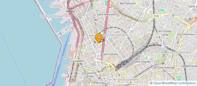 localisation de l'entreprise ACO SAINT LAZARE à MARSEILLE