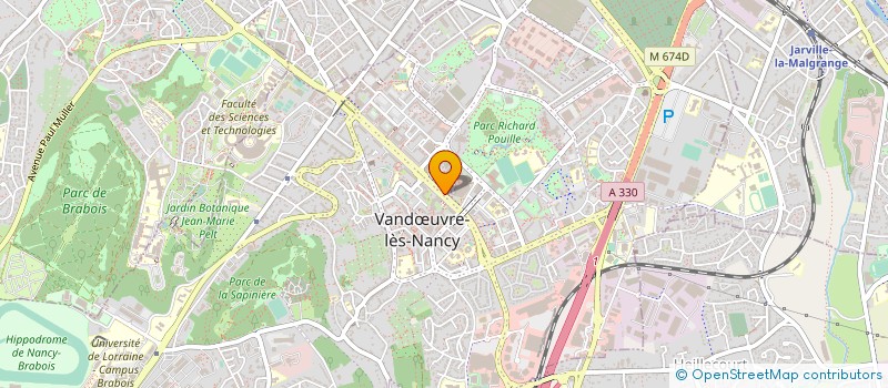 localisation de l'entreprise ACO SAS  VANDUVRE-LES-NANCY