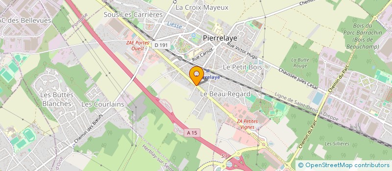 localisation de l'entreprise ACOBA  PIERRELAYE