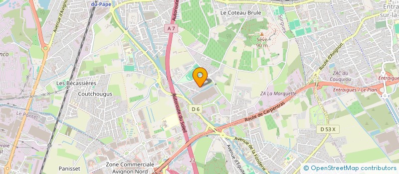 localisation de l'entreprise ACOBAT à CARPENTRAS