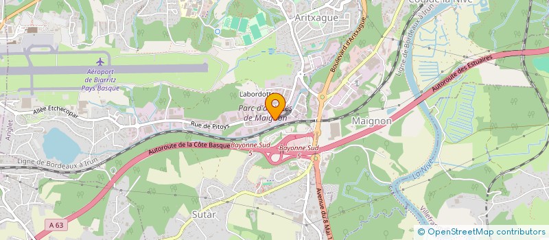 localisation de l'entreprise ACOBAT SARL à ANGLET