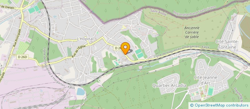 localisation de l'entreprise ACOCOM  L'HOPITAL