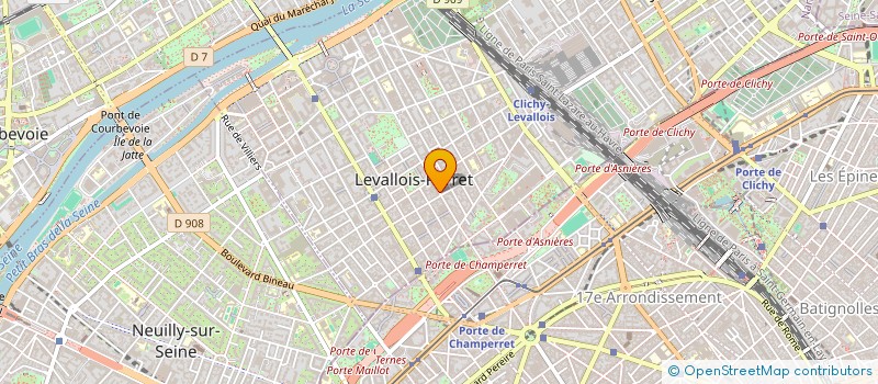 localisation de l'entreprise ACODEL à LEVALLOIS PERRET