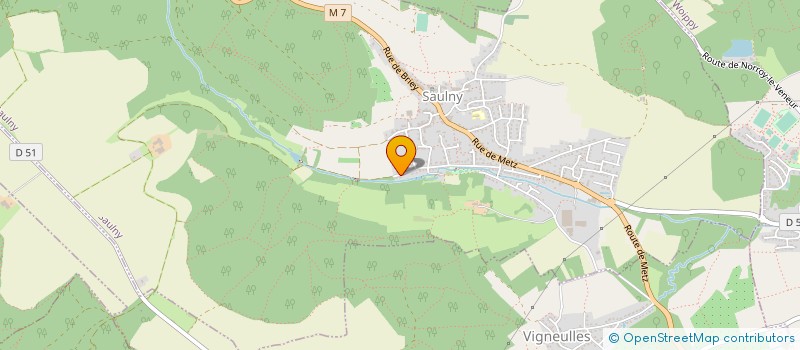 localisation de l'entreprise ACODEV  SAULNY