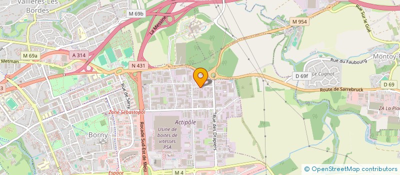 localisation de l'entreprise ACOFOX  METZ