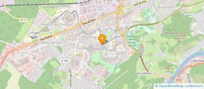 localisation de l'entreprise ACOKIMA à BESANCON