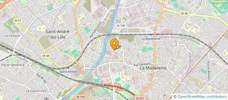 localisation de l'entreprise ACOLJAQ à LA MADELEINE