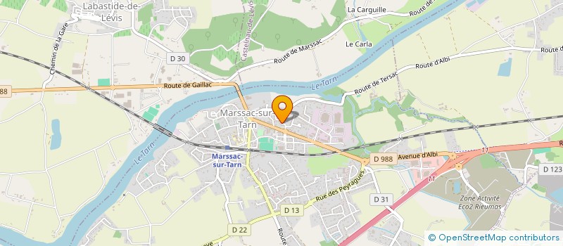 localisation de l'entreprise ACOLLADE  GAILLAC