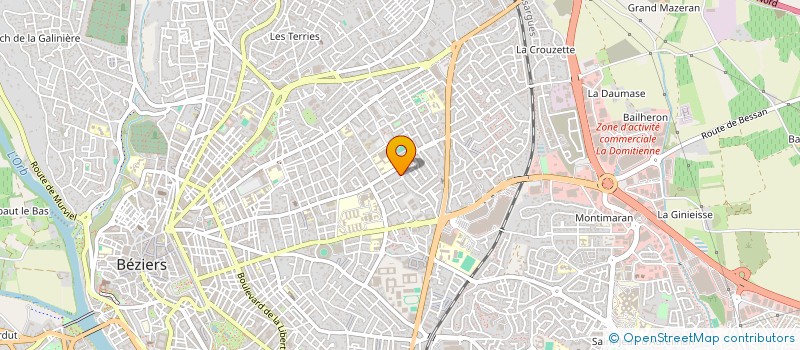 localisation de l'entreprise ACOM  BEZIERS